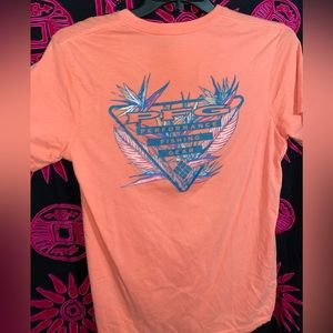 Columbia PFG Pink Short Sleeve T-Shirt Medium